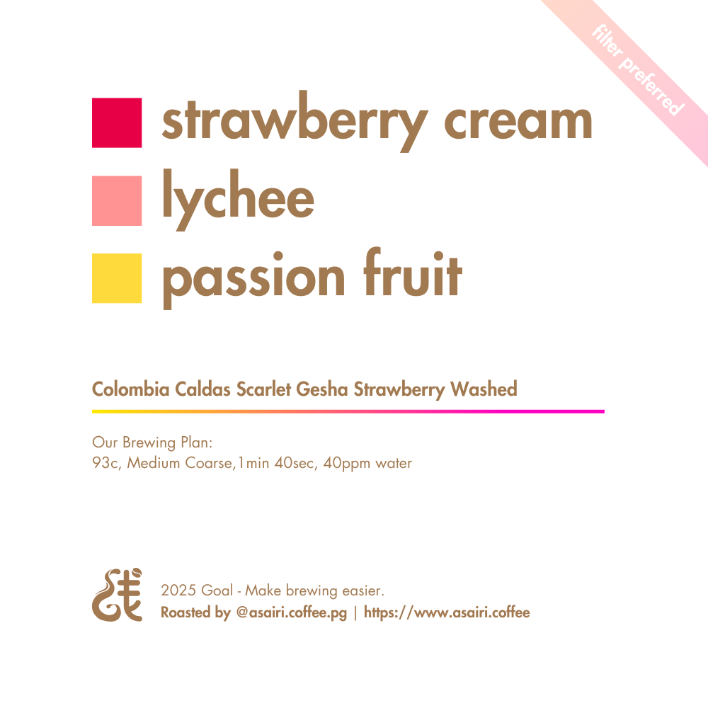 Colombia Caldas Scarlet Gesha Strawberry Washed