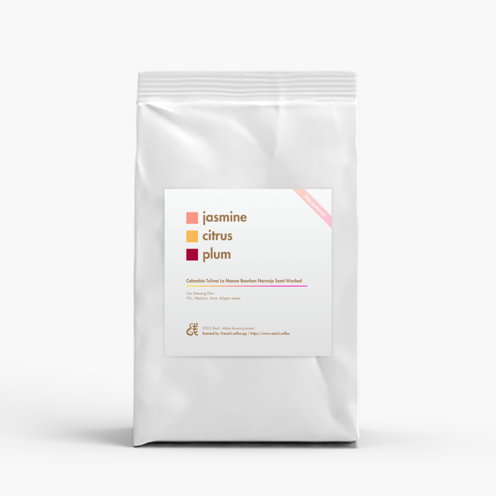 Colombia Tolima La Manoa Bourben Naranja Semi-Washed