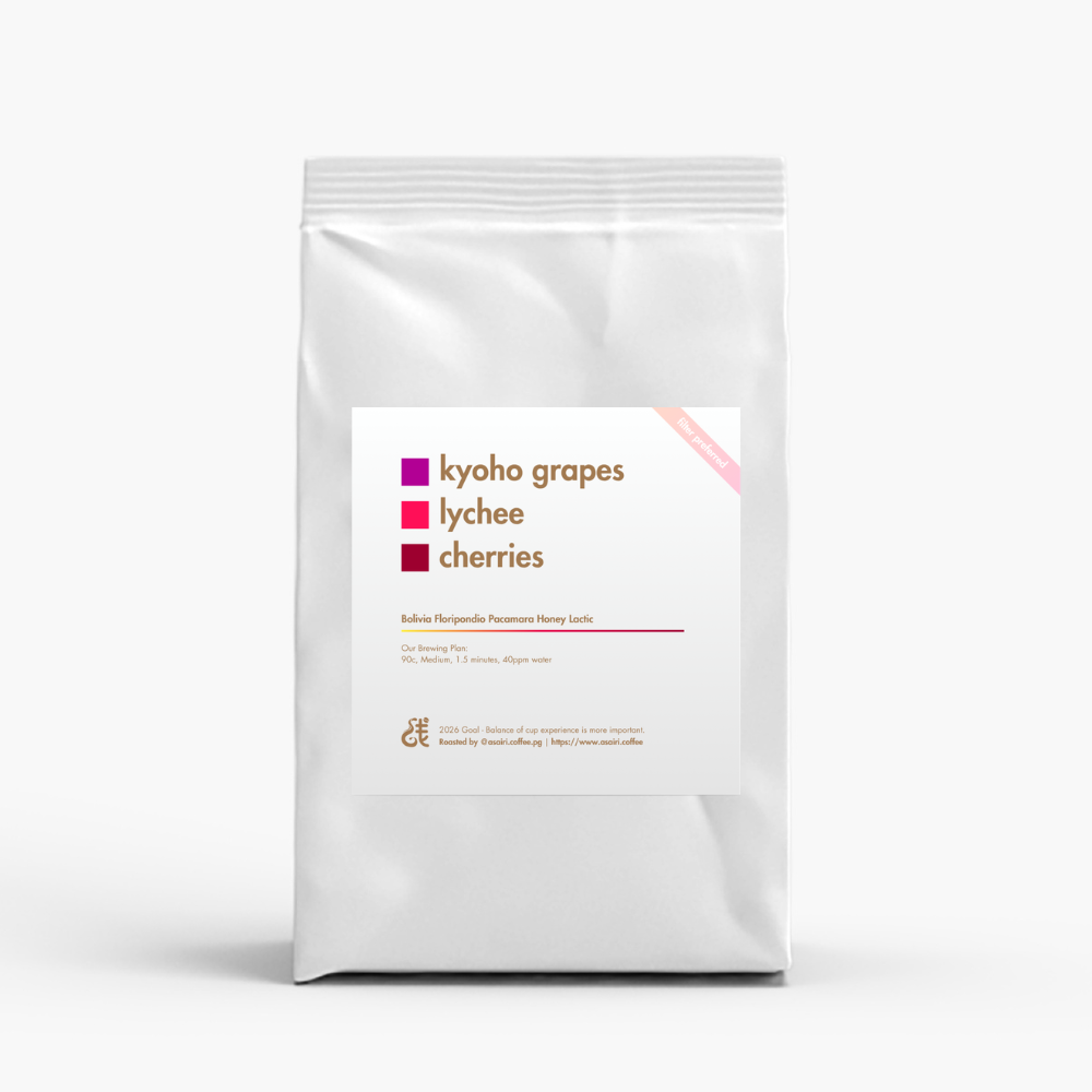 Bolivia Floripondio Pacamara Lactic Honey Asairi Coffee bag