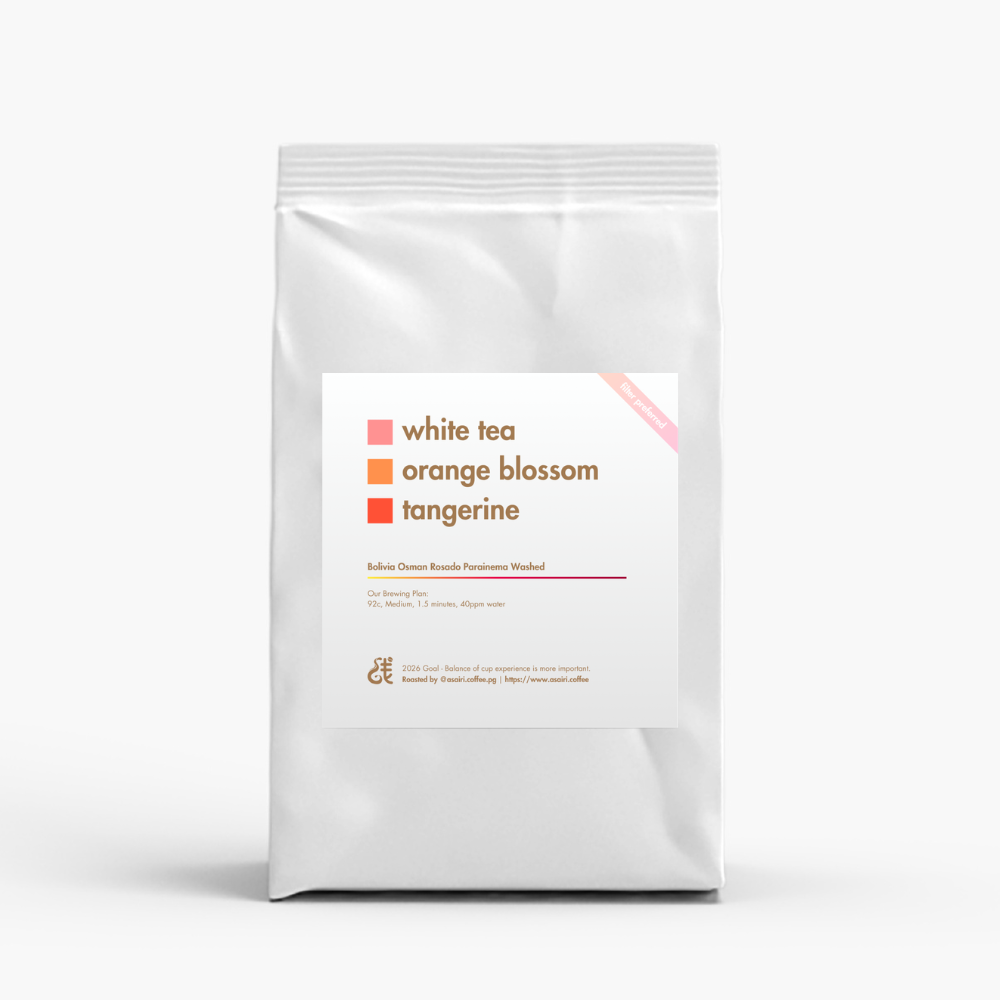 Bolivia Osman Rosado Parainema Washed Asairi Coffee bag
