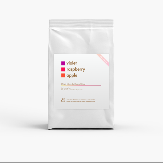 Ethiopia Sidamo Guji Karamo Natural Asairi Coffee bag