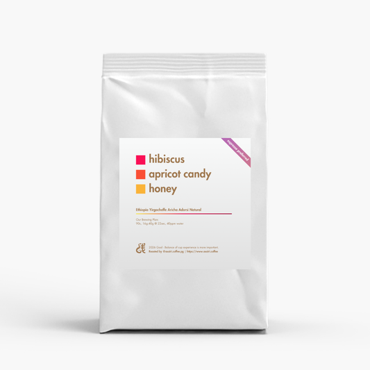 Ethiopia Yirgacheffe Aricha Adorsi Natural Asairi Coffee bag